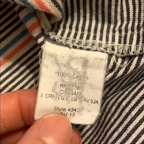 J. Crew Striped 3/4 button down shirt - Picture 6 of 6